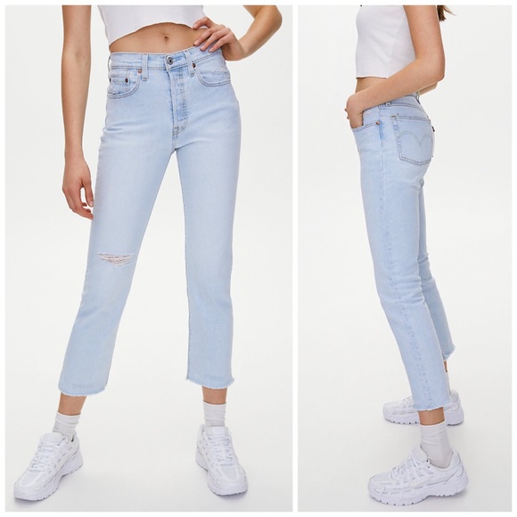 🔥Host Pick🔥 Levi’s 501 High Rise Straight Leg Crop Jean - Picture 2 of 6